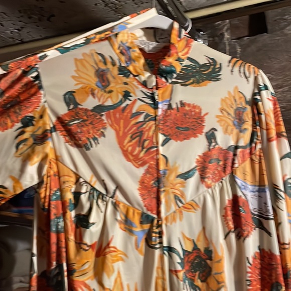 Vintage 1970s Van Gogh art print dress - Picture 13 of 15